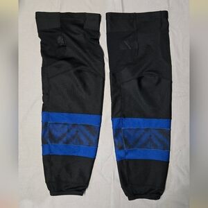 Adidas Toronto Maple Leafs Pro Stock Flipside Hockey NHL Socks Size L Black Blue